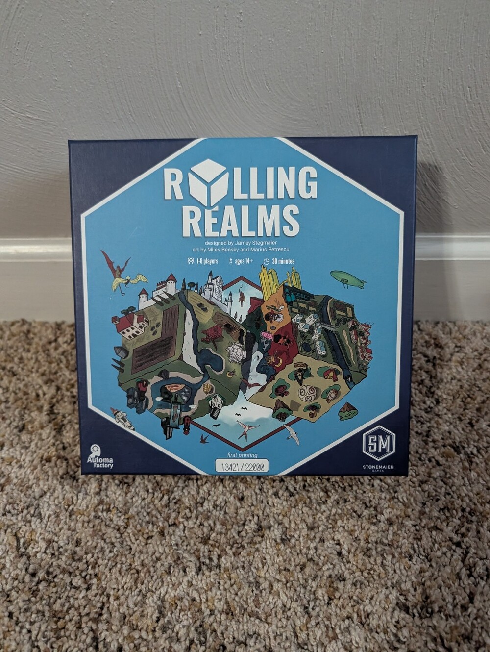 Rolling Realms Board Game - Blue Box